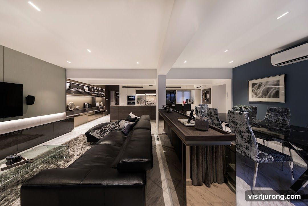 Modern Living and Dining Area