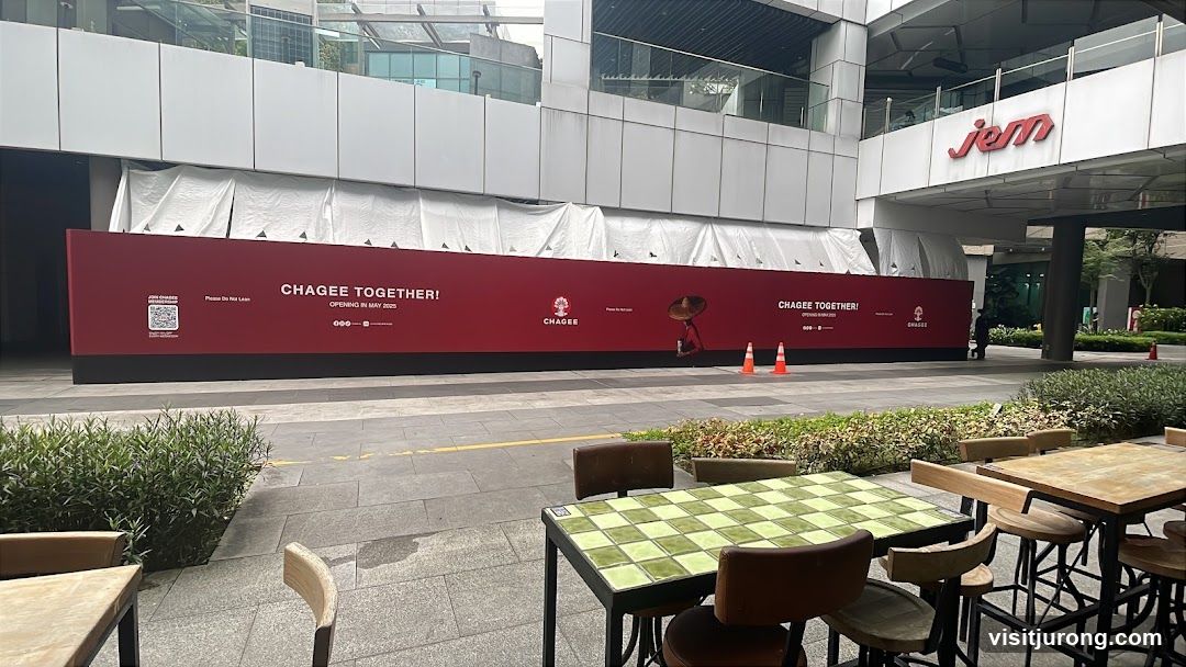 Construction hoarding with signage