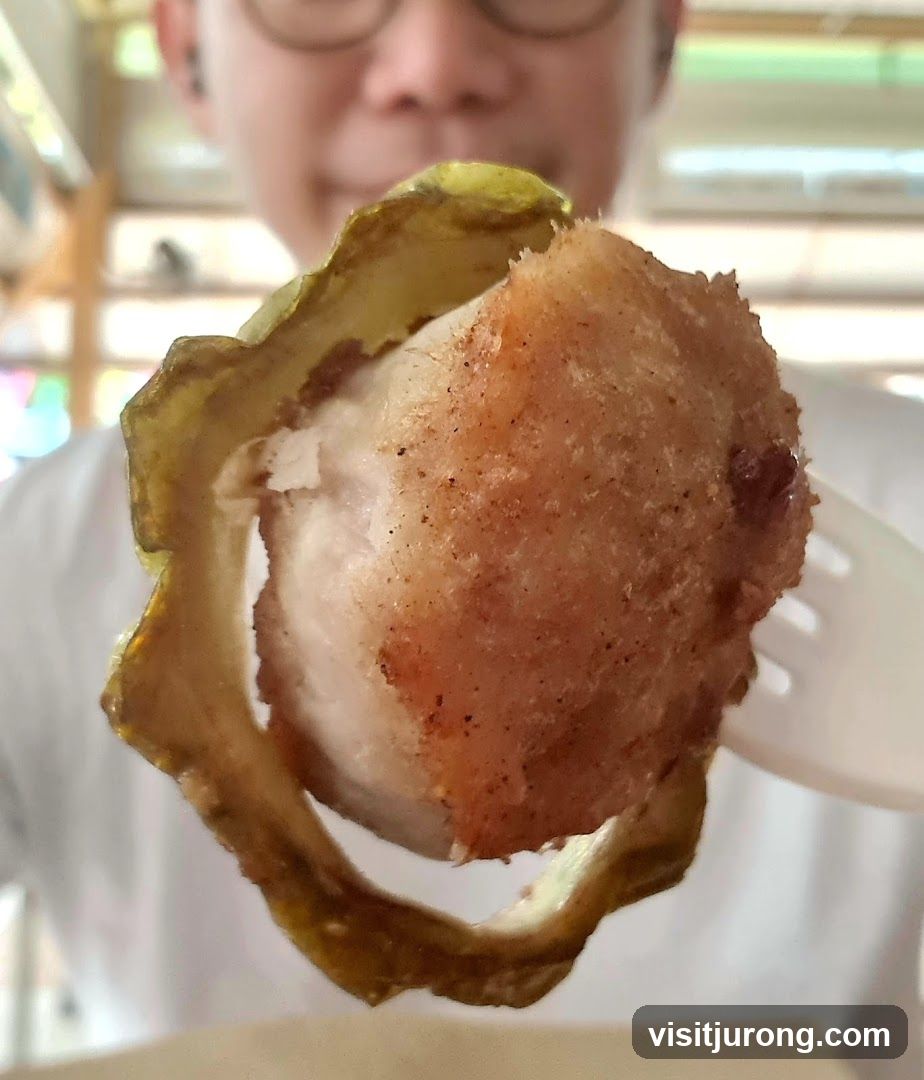 Fried Food Item with Garnish