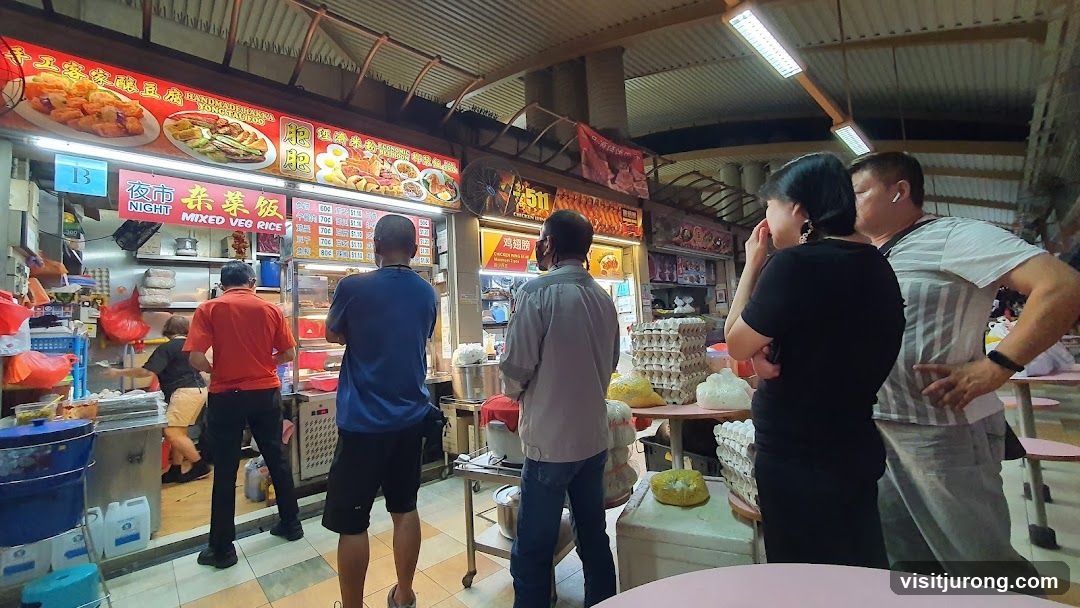 Food Stall with Customers