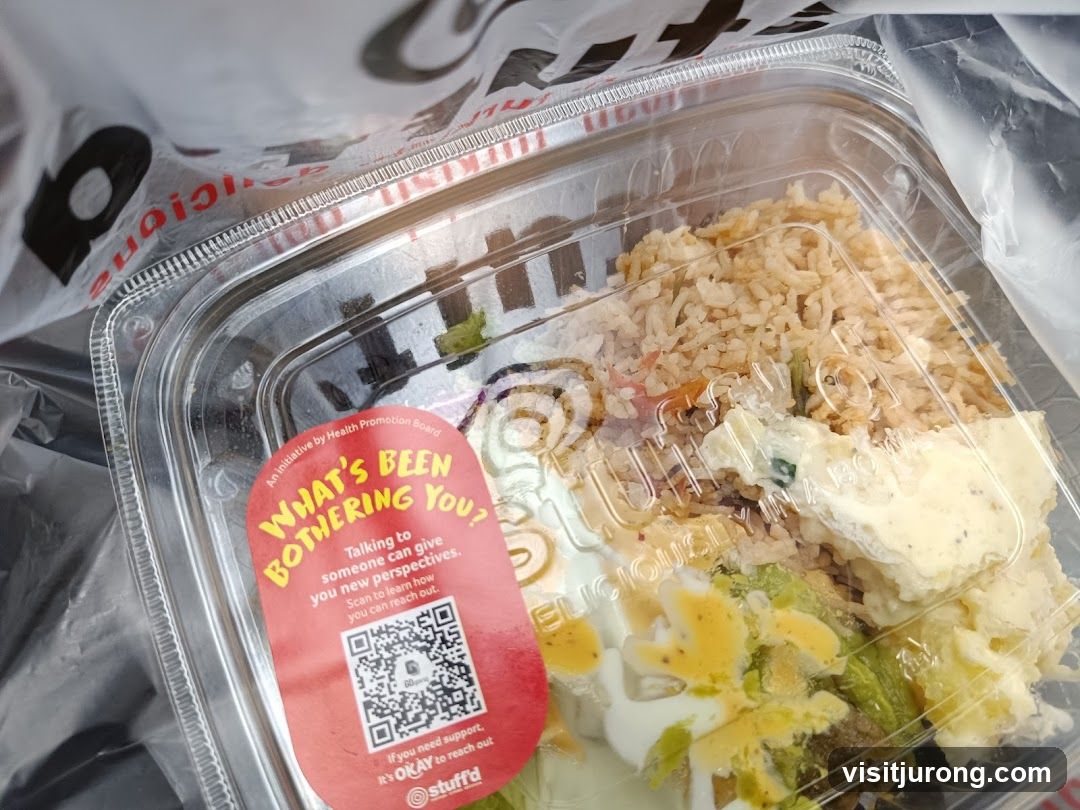 Food Container with Health Initiative Sticker