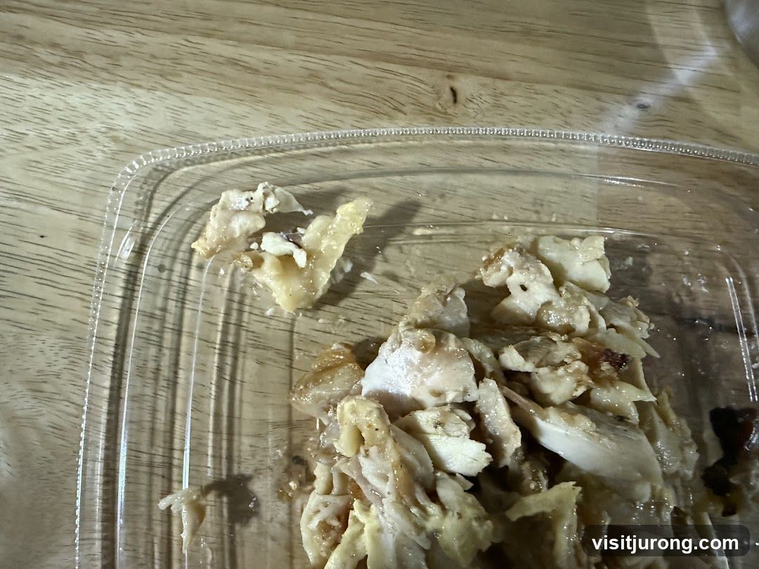 Shredded Chicken in Container