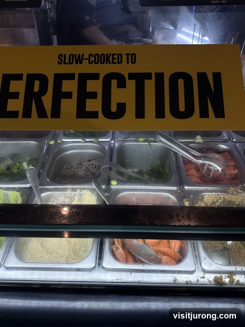 Food Display with Sign