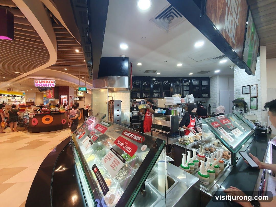 Salad Bar and Dunkin' Donuts