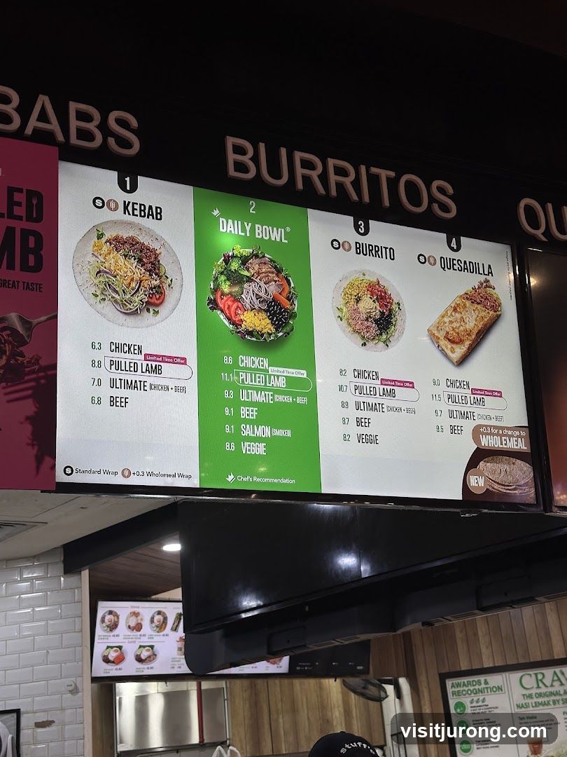 Babs Burritos Menu