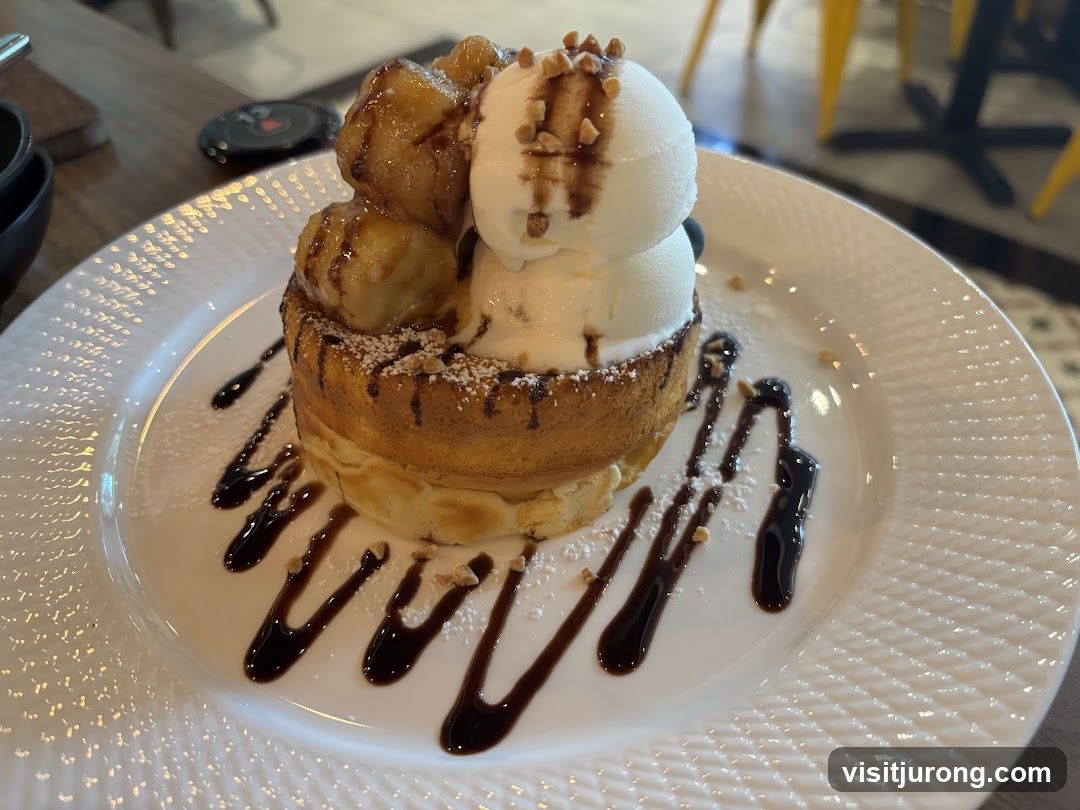 Dessert with Ice Cream and Bananas
