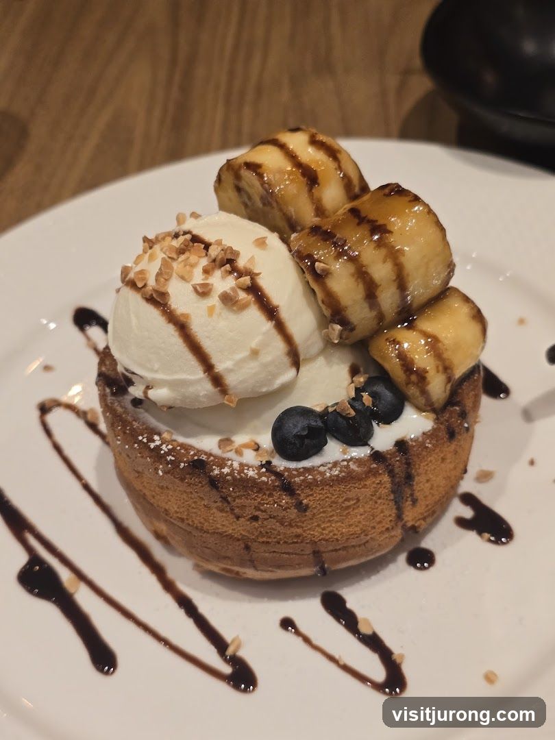 Dessert with Ice Cream and Bananas