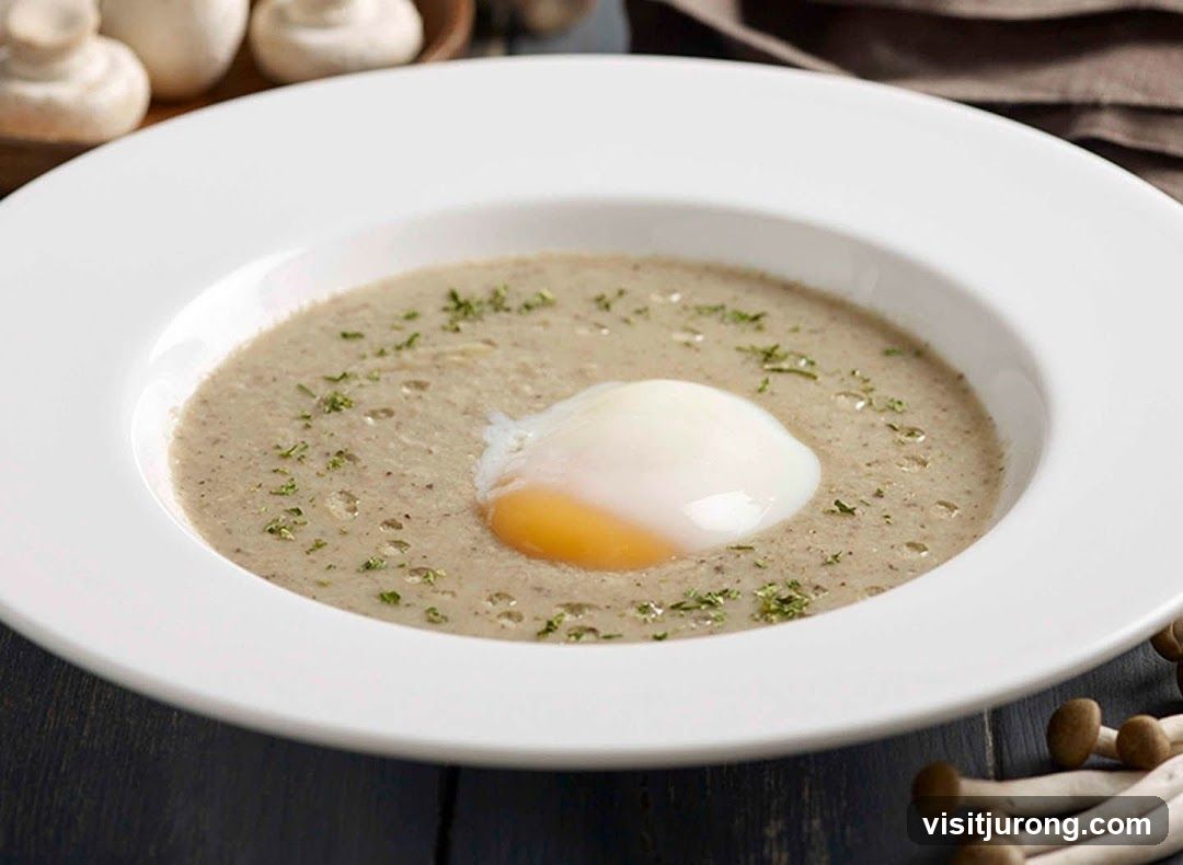 Mushroom Soup with Egg