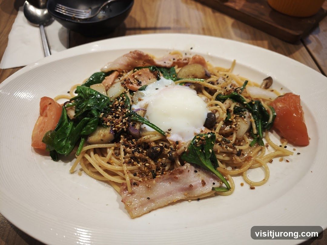 Spaghetti with Egg and Bacon
