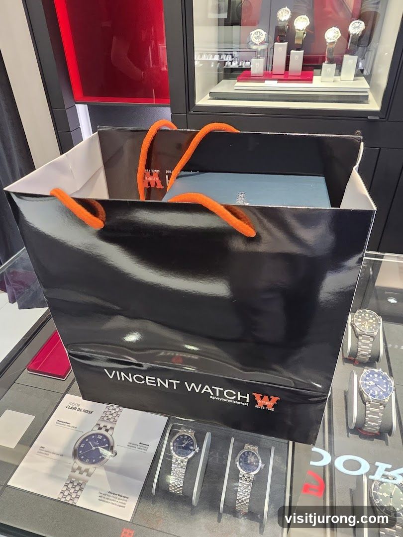 Shopping Bag with Watches
