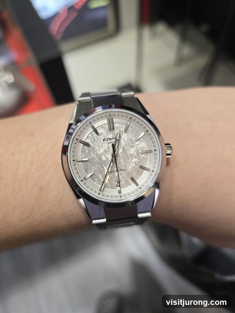 Watch on wrist