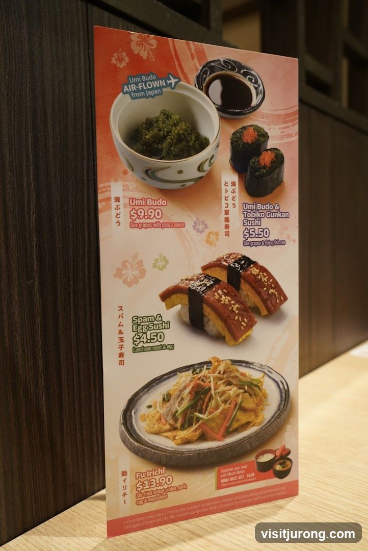 Japanese Food Menu