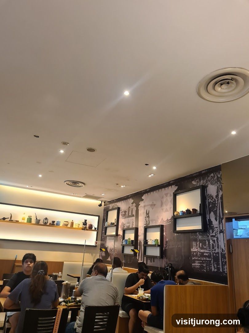 Restaurant Interior with Diners