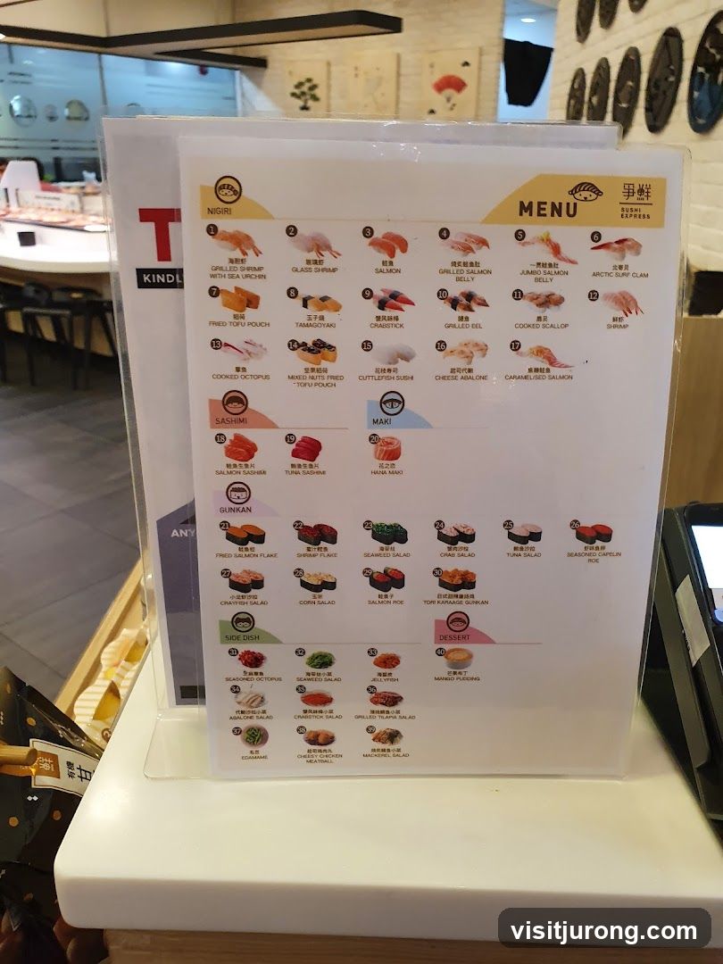 Sushi Express Menu
