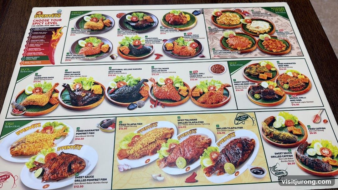 D'PENYETZ Menu