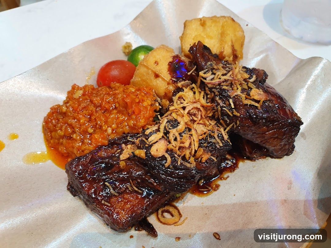 Braised Ribs with Sambal and Fried Shallots