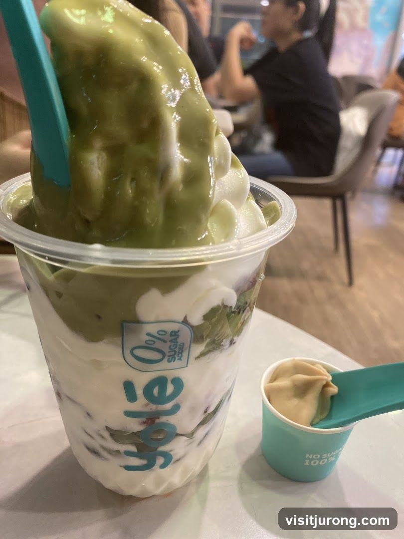 Dessert Cup with Matcha and Yogurt