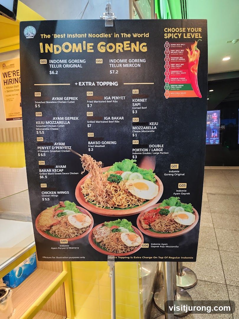 Indomie Goreng Menu