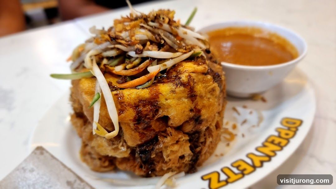 Fried Tofu Dish with Peanut Sauce