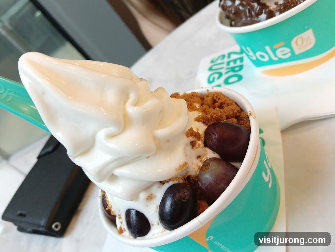 Frozen Yogurt with Toppings