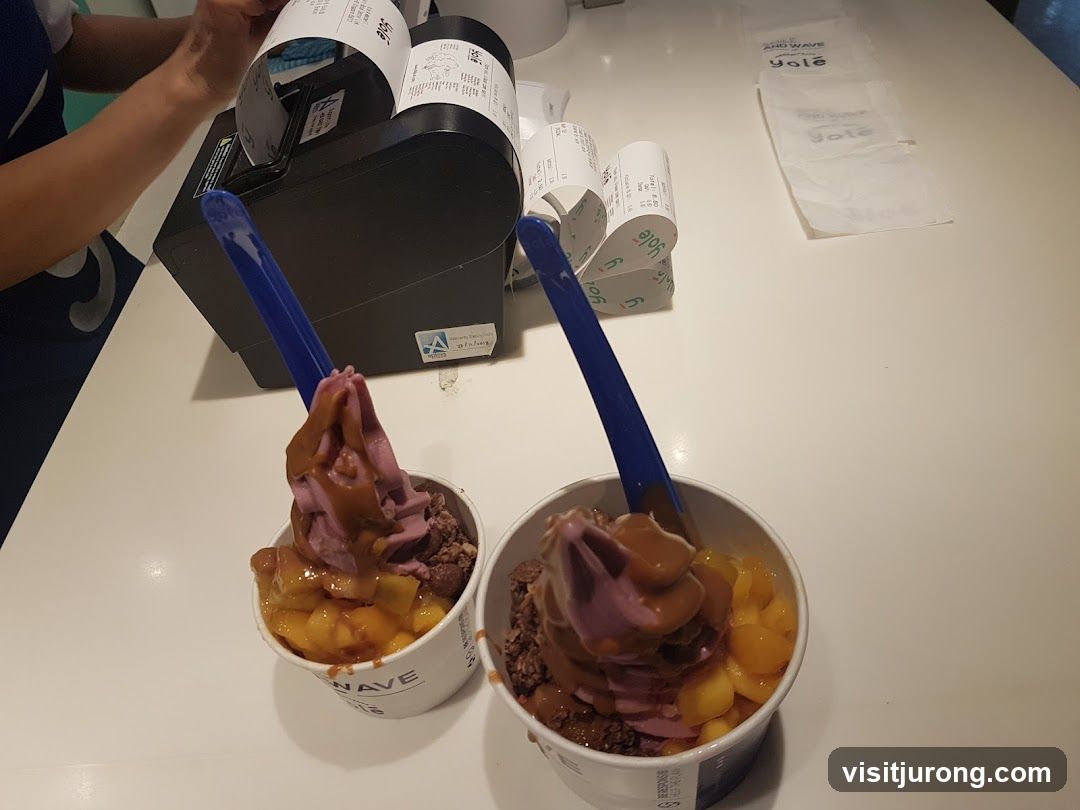 Frozen Yogurt with Toppings