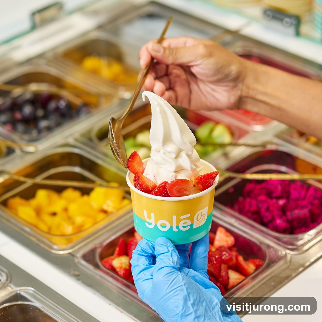 Yolé Frozen Yogurt with Strawberries