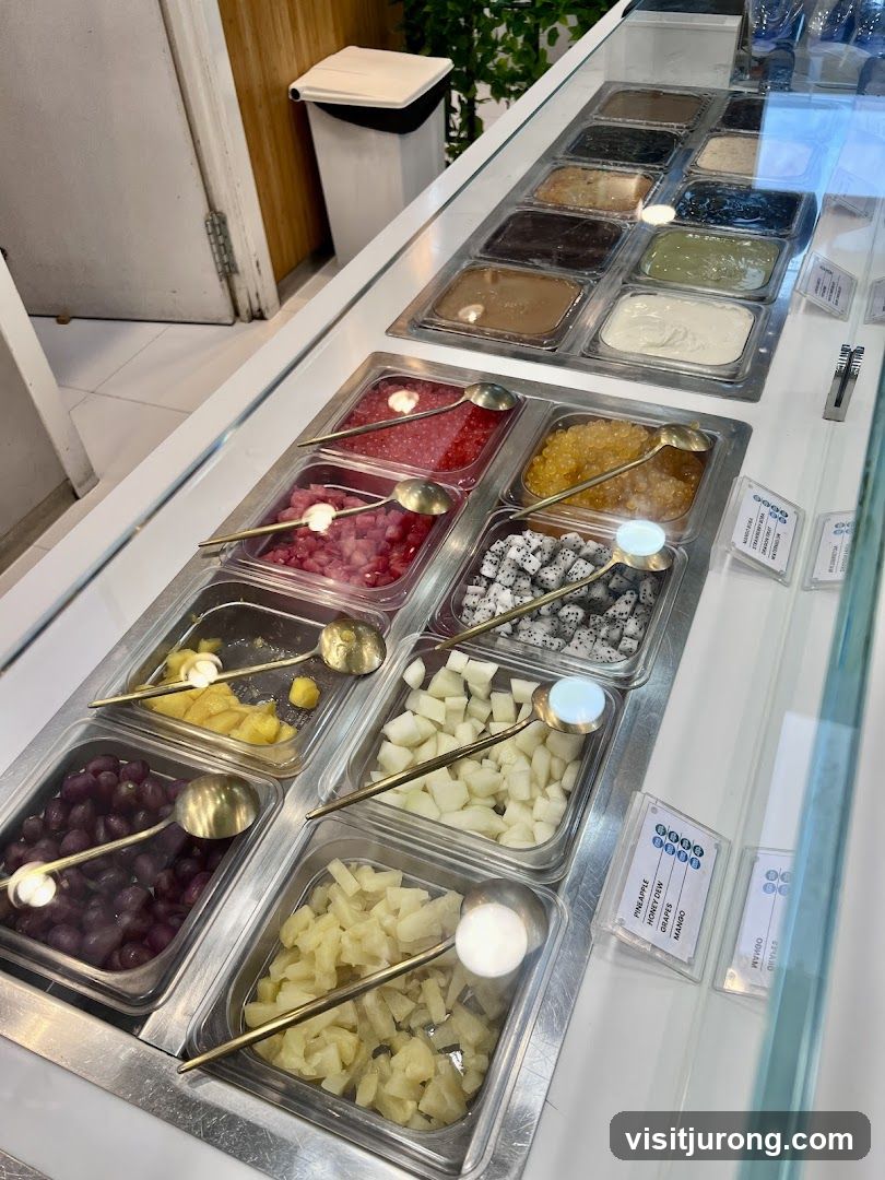 Dessert Toppings Display