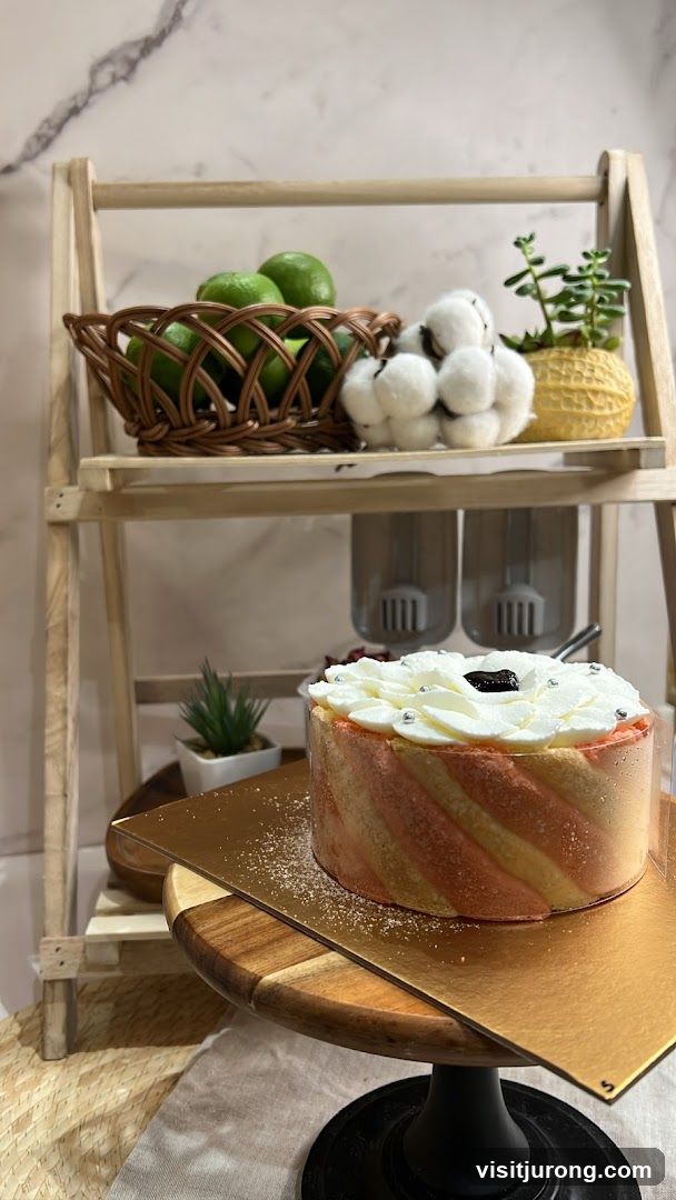 Decorated Cake on Display Stand
