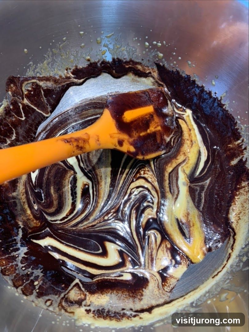 Swirled Chocolate Batter