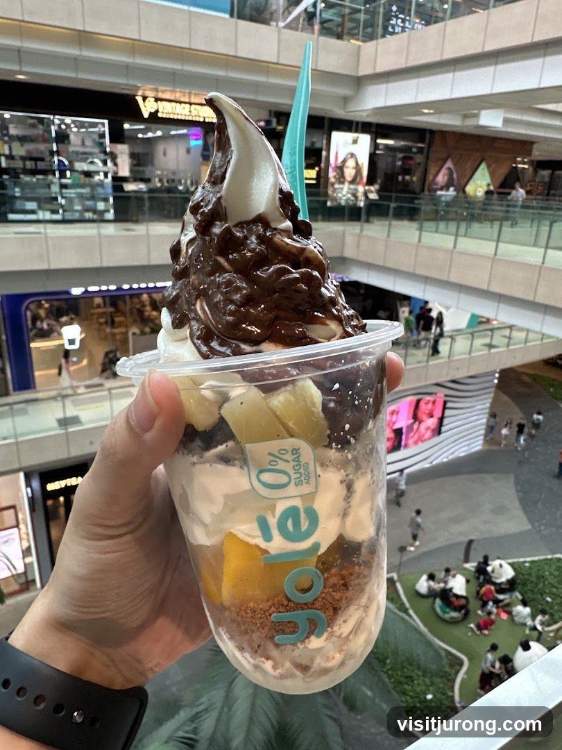 Dessert Cup with Chocolate Drizzle