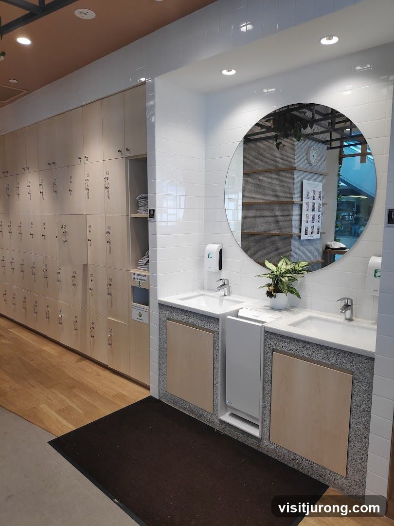 Locker Room and Vanity Area