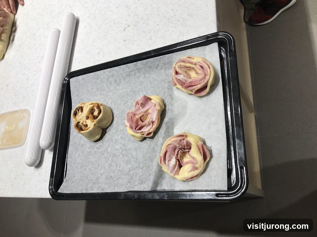 Dough Rolls on Baking Sheet
