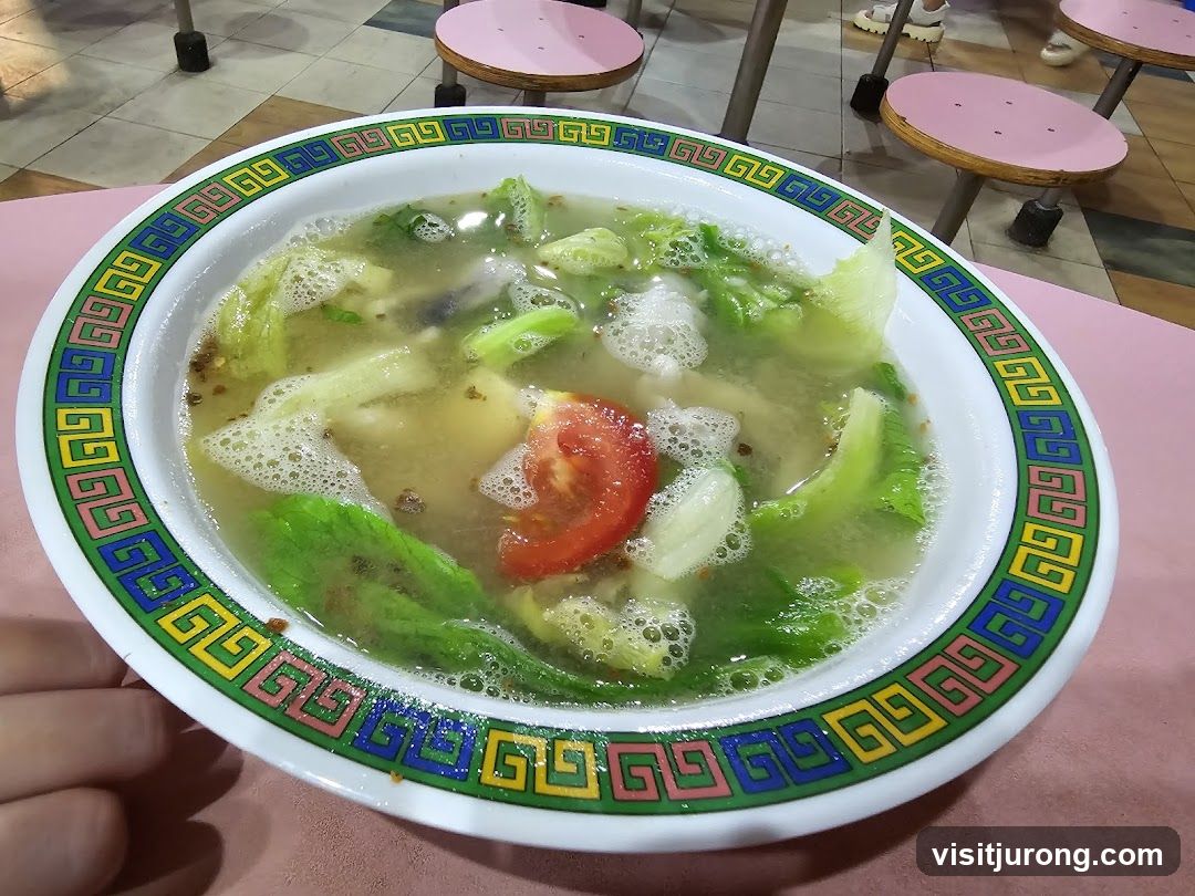 Bowl of Soup with Vegetables