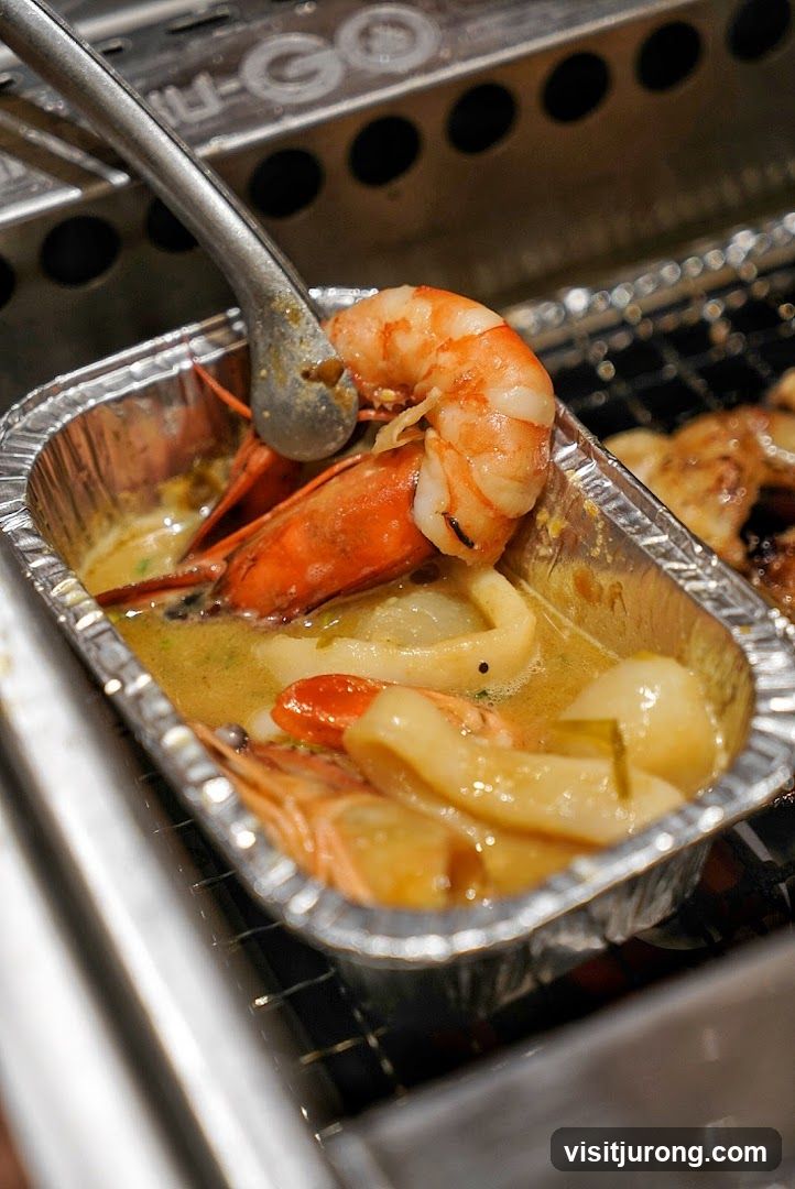 Seafood in Foil Container
