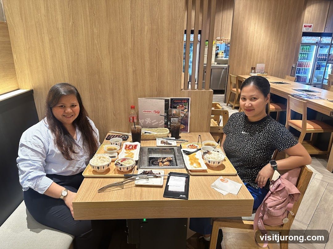 Two Women Dining at Yakiniku Go