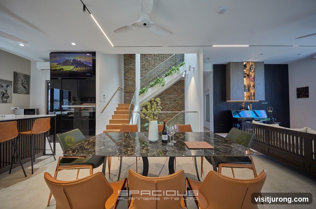 Modern Dining and Living Area