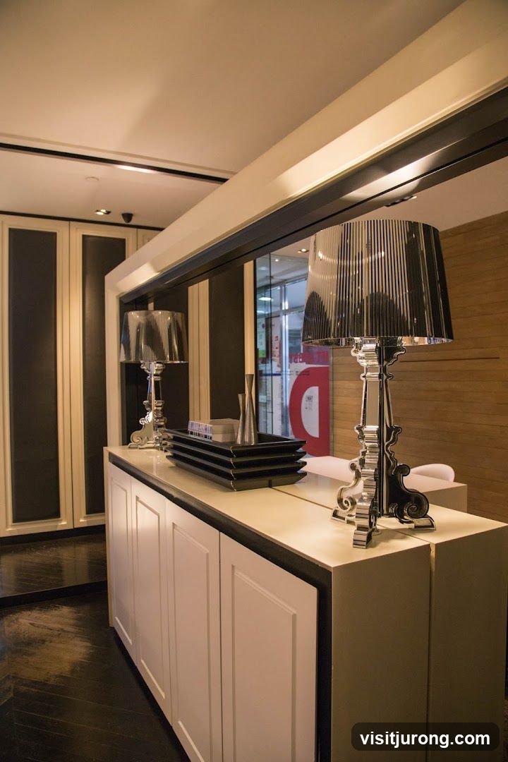 Decorative Display with Lamps