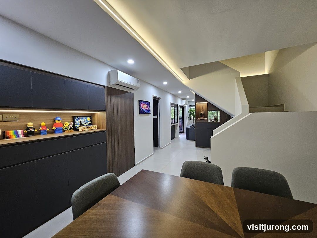 Modern Living Room with Dining Area