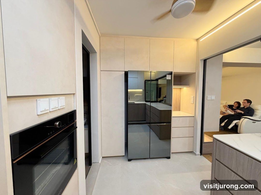 Modern Kitchen and Living Area