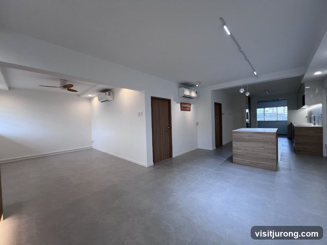 Modern Interior with Kitchen Island