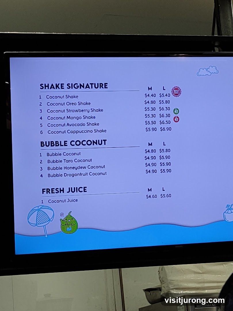 Shake and Juice Menu