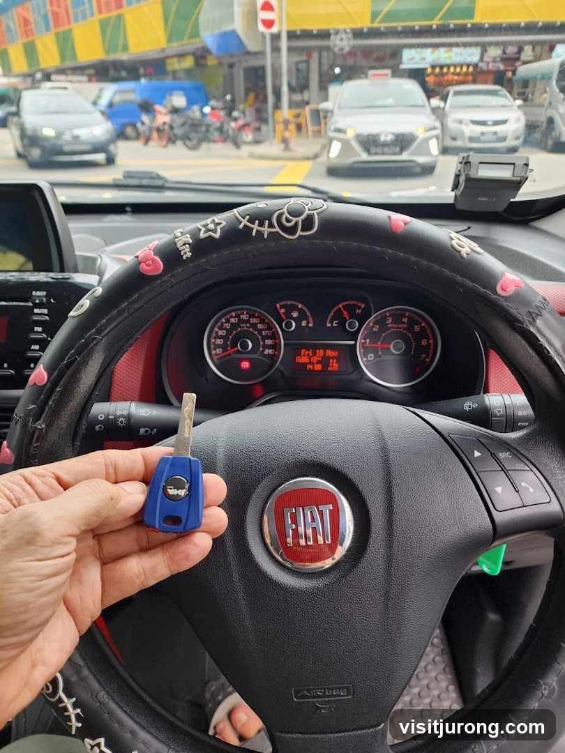 Car Interior with Key