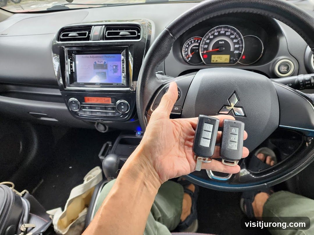 Car Interior with Keys