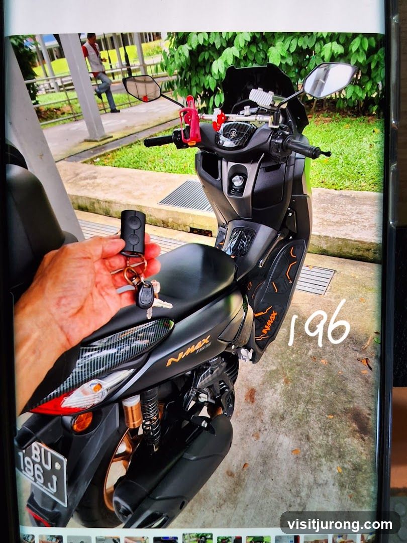 Motorcycle with Keys