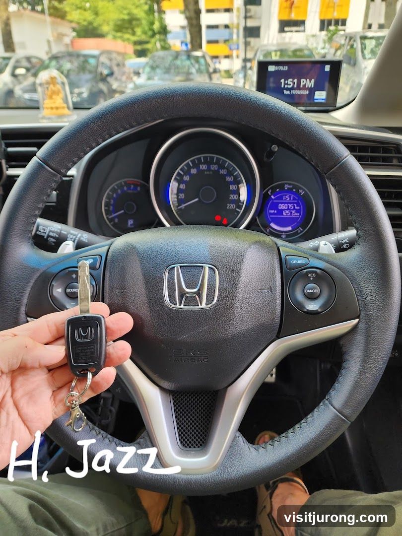 Car Interior with Key