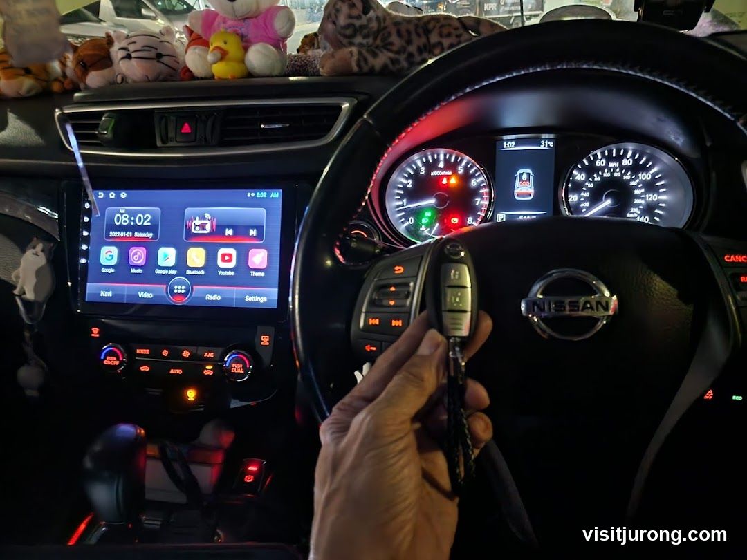 Car Interior with Key