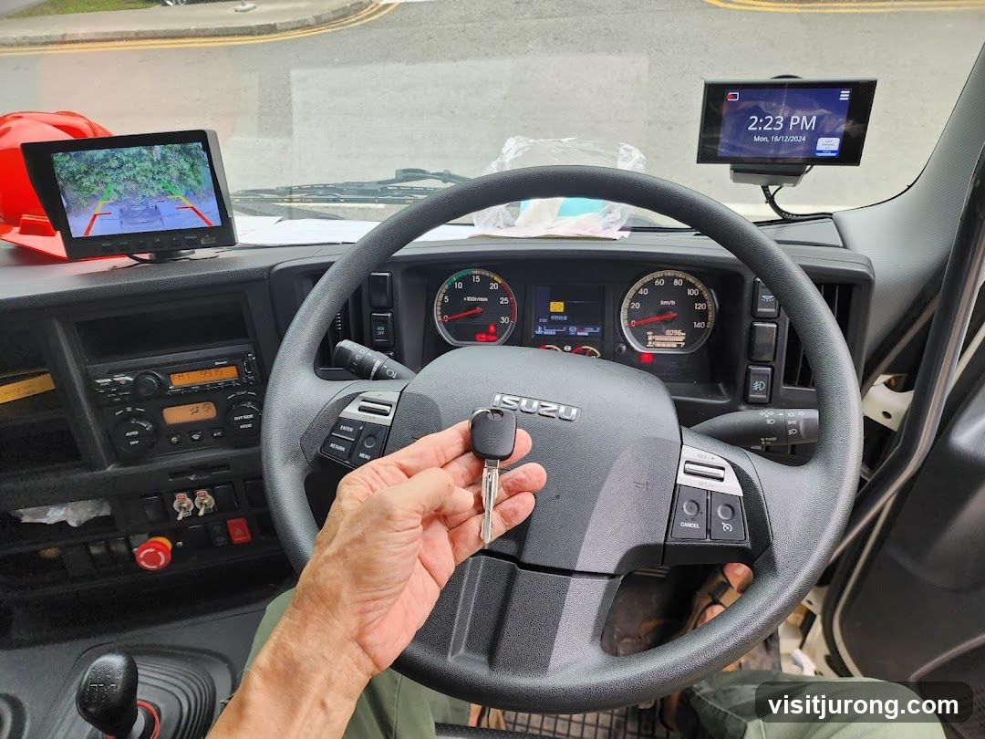 Truck Dashboard with Key