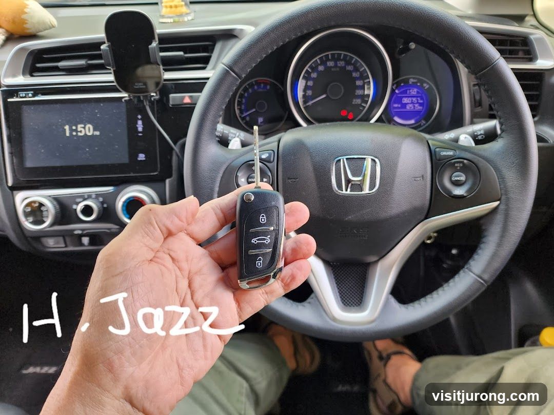 Car Interior with Key
