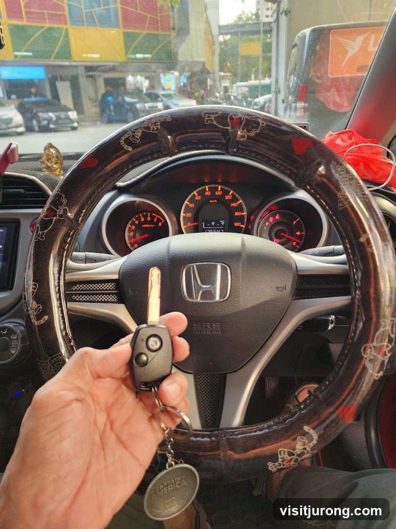 Car Interior with Key