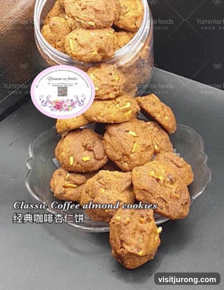Coffee Almond Cookies